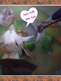Foto resep MPASI 1 tahun Sayur Sop Kuah Nila