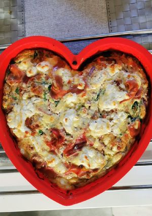 Tészta nélküli quiche (keto barát) recept fotója
