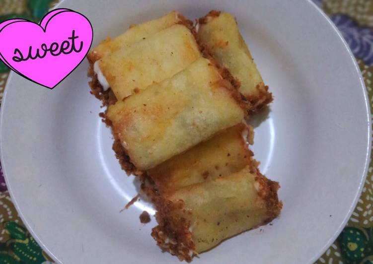 Roti goreng abon