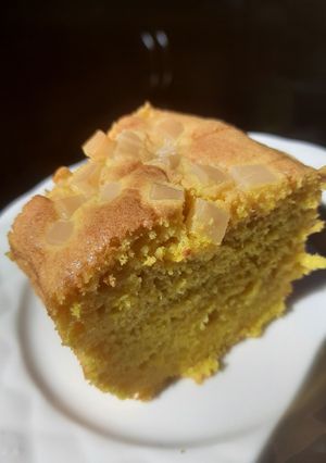 Foto resep Bolu labu kuning panggang lembut topping keju