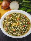 Arborio Rice Soup with Beans and Swiss Chard