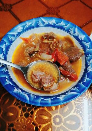 Hình của món Thịt bò sốt vang.
