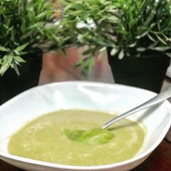 A picture of Healthy Broccoli and Blue Cheese Soup!.