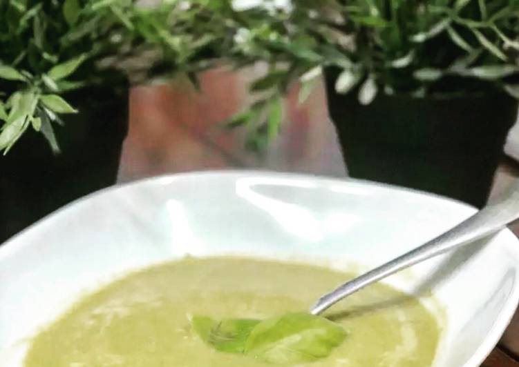 Recipe of Any-night-of-the-week Healthy Broccoli and Blue Cheese Soup!