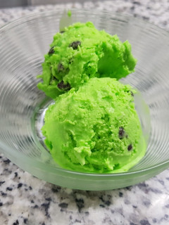 Una foto de Helado de Menta Granizada