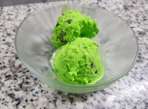 Una foto de Helado de Menta Granizada