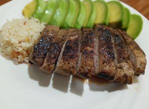 Una foto de Filete de cerdo a "punto pasado" fácil