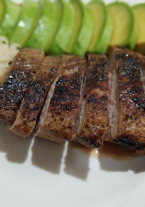Una foto de Filete de cerdo a "punto pasado" fácil