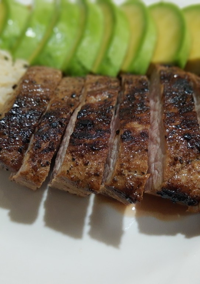 Una foto de Filete de cerdo a "punto pasado" fácil