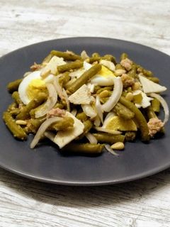 Una foto de Ensalada de judías verdes
