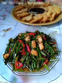 Foto resep Tumis Pakis Udang