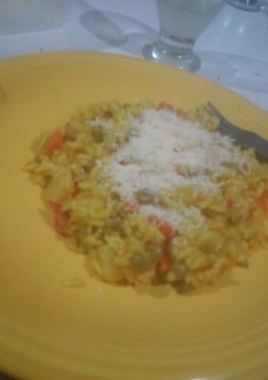 Una foto de Guisito de arroz vegetariano