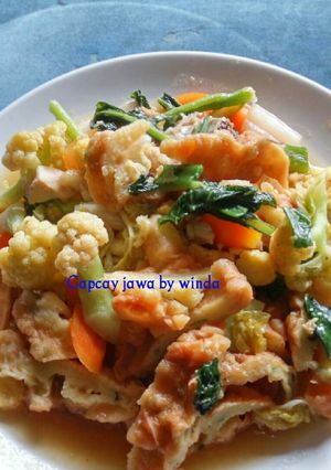 Foto resep Capcay djawa + kekian imitasi alamanda