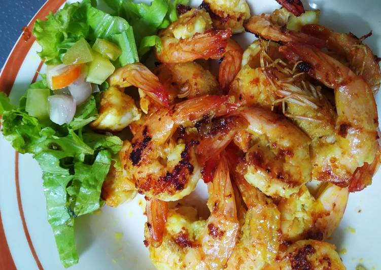 Bagaimana Membuat Udang Panggang sambal dabu dabu 💕, Lezat