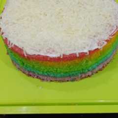 Rainbow Cake lembut রেসিপির প্রধান ছবি