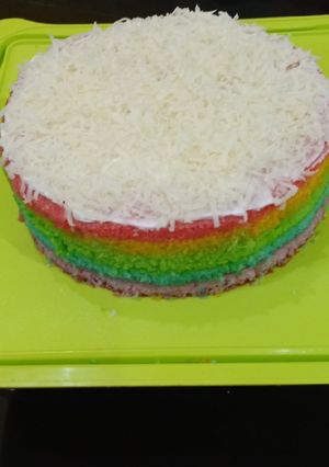 Foto resep Rainbow Cake lembut