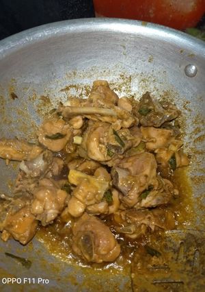 A picture of No onion and No tomato Chicken gravy.