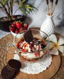 Strawberry Oreo Mug Cake