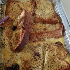 A picture of Low carb bread pudding.