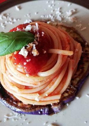 A picture of Spaghetti alla Norma 🌷.