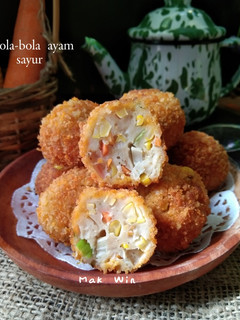 Foto resep Bola-bola ayam sayur
