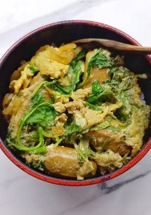 Foto resep 44. Sosis Oyakodon takaran sendok
