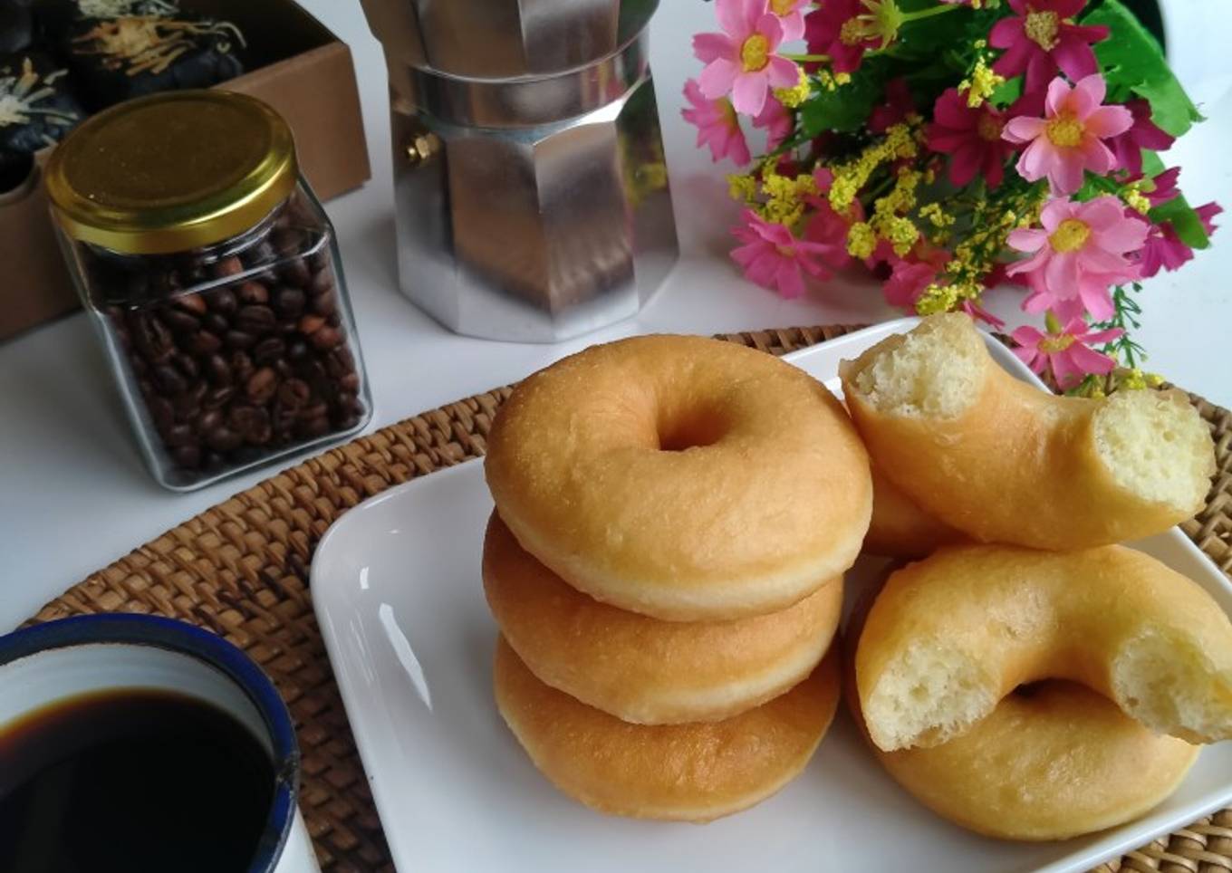 Donat ala salzi gampang no mikser cuma 5 menit aja🥰😋