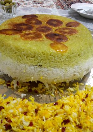 عکسی از دستور ته چین اسفناج