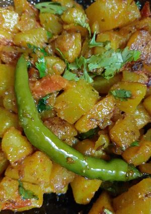 A picture of Jeera potato.