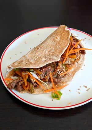 Una foto de 🌯 Tacos de carne saludables 🌮