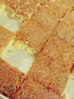 صورة لوصفة بسبوسه بالشعيريه