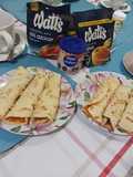 Panqueques con manjar, mermelada, y nueces (apto para diabéticos)