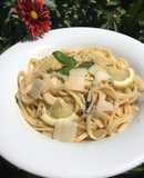 Zitronen-Pasta mit Basilikum