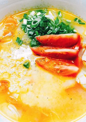 Hình của món Canh riêu chay.