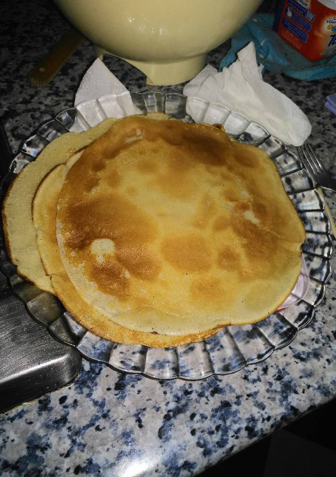 Una foto de Crepes sin huevo