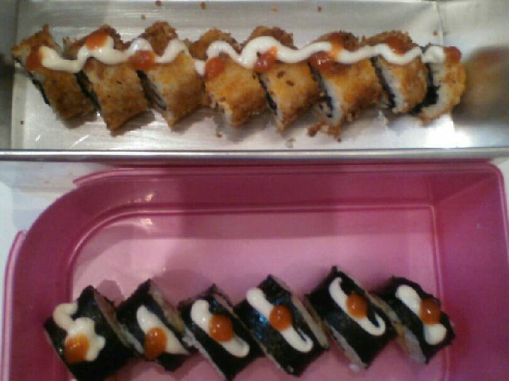 Cara Gampang Menyiapkan Sushi roll vs Sushi roll goreng crispy simple dan mudah Anti Gagal