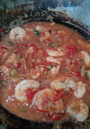 Foto resep Udang Asam Manis