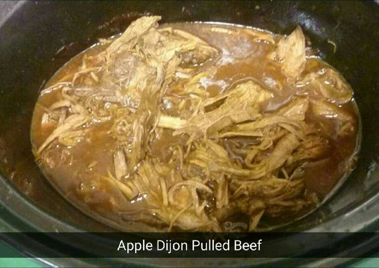 Steps to Make Homemade Apple-Dijon Pulled Beef