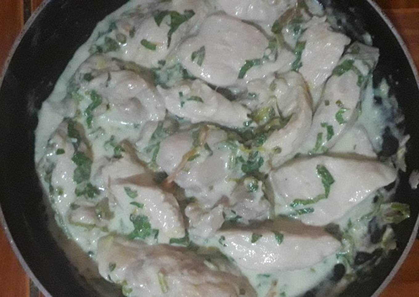 Pollo a la crema