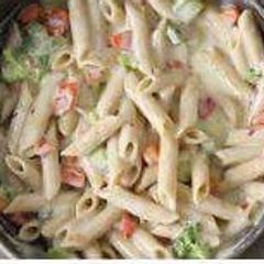 A picture of White Sauce Pasta.