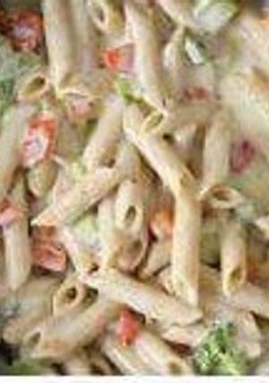 A picture of White Sauce Pasta.