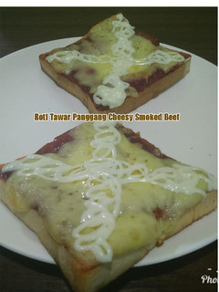 Foto resep Roti Tawar Panggang Cheesy Smoked Beef