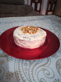 Una foto de Carrot cake (pastel de zanahoria)