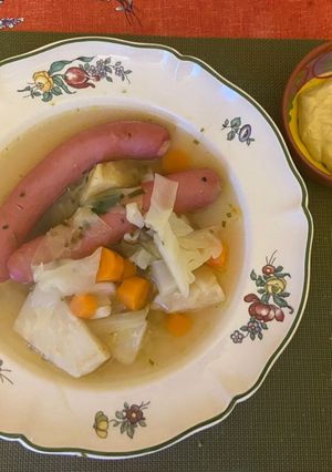 Une photo de Soupe de légumes et saucisse
