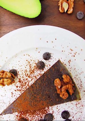 Avokádós csokitorta recept fotója