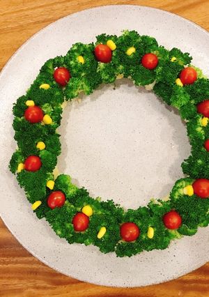 Hình của món Khoai tây nghiền phiên bản Noel.