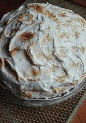 Una foto de Bizcochuelo con crema de dulce de leche
