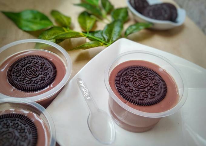 Silky Puding Milo Oreo