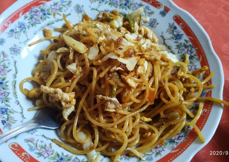BIKIN NAGIH! Inilah Cara Membuat Mie Jawa spaghetti Spesial