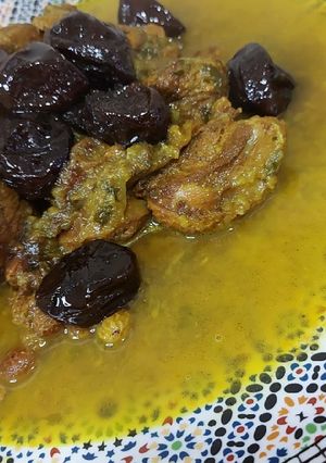 Une photo de Tajine aux pruneaux